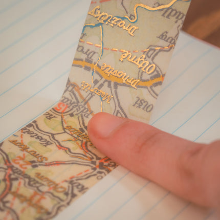 Foil Stamping Masking Tape "Antique Map" From BGM