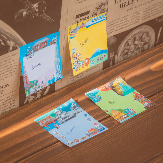 Memo and Sticky note "Japan" From Hyogensya