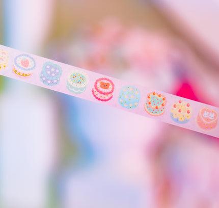 KiraKira Masking Tape Saengil Cake from World craft