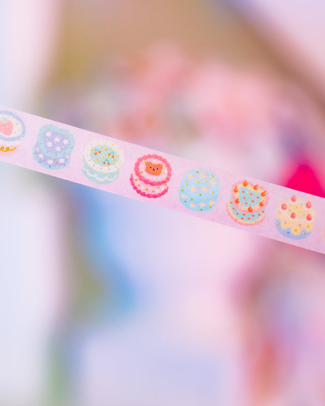KiraKira Masking Tape Saengil Cake from World craft