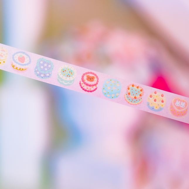 KiraKira Masking Tape Saengil Cake from World craft
