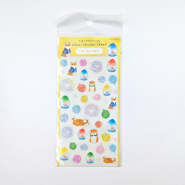 FURUKAWA SHIKO QS287 Clear Sticker Sheet – Shiba Inu & Festival