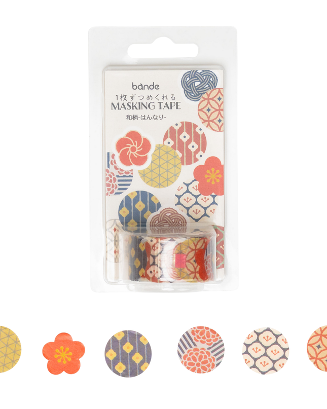BANDE Masking Tape 15mm - Sakura Petal -Saki- Japanese motif