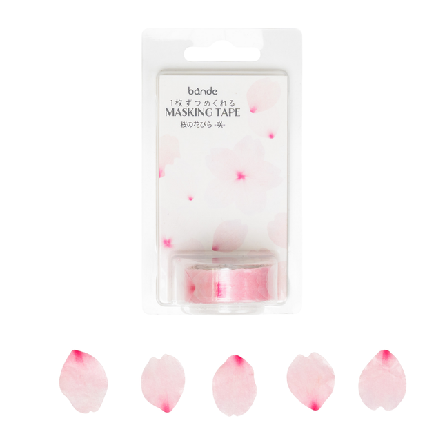 BANDE Masking Tape 15mm - Sakura Petal -Saki-