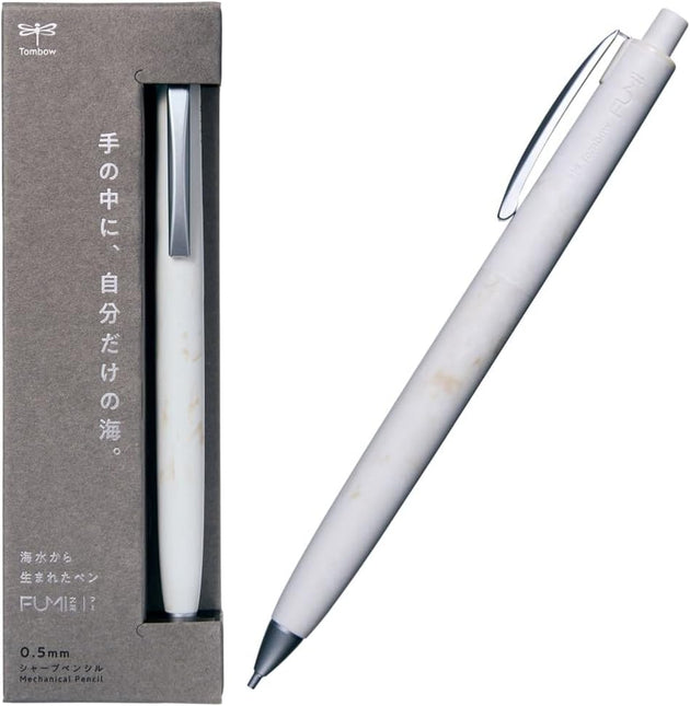 TOMBOW FUMI Mechanical Pencil 0.5mm Shell White