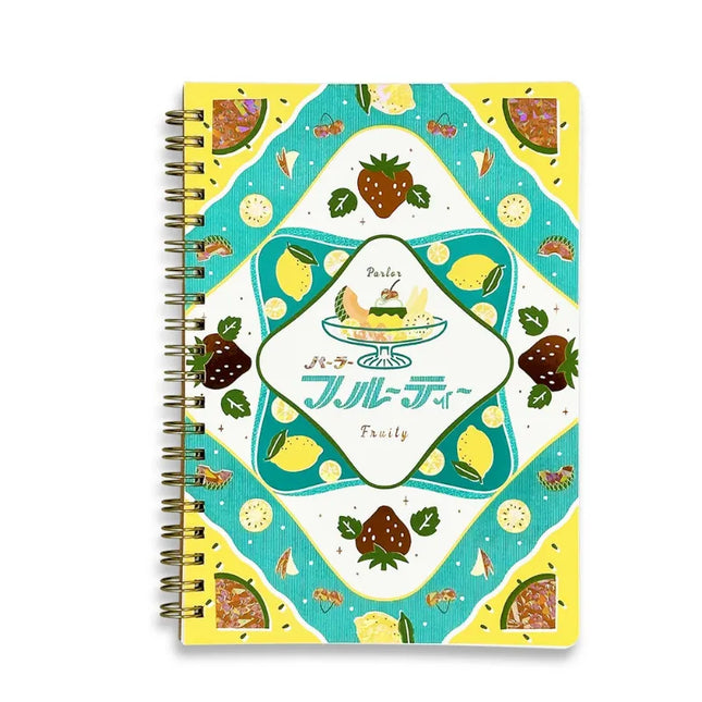 [Limited] ROKKAKU X ob1toy Ring Notebook B6 cat fruity