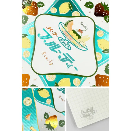 [Limited] ROKKAKU X ob1toy Ring Notebook B6 cat fruity