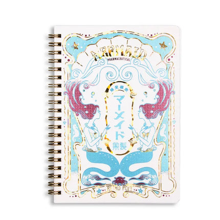 [Limited] ROKKAKU X ob1toy Ring Notebook B6 cat mermaid