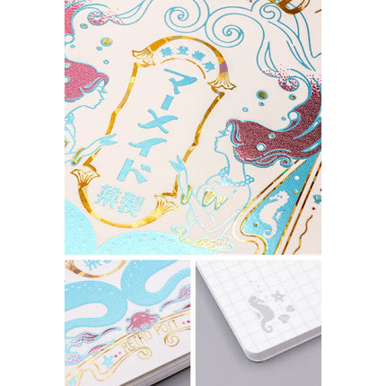[Limited] ROKKAKU X ob1toy Ring Notebook B6 cat mermaid
