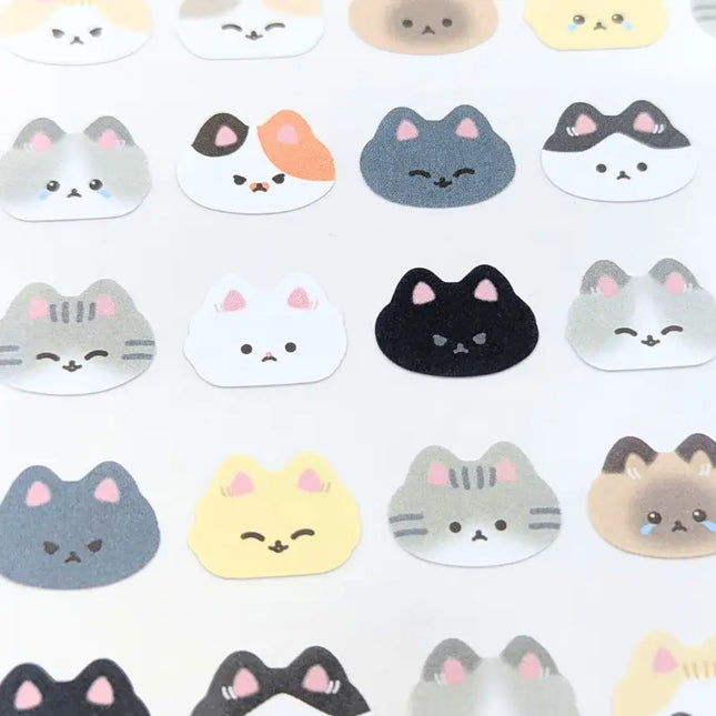 MOTOBAYASHI Design Paper Stickers Relaxed-Style Cats