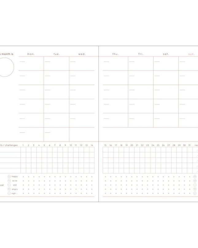 PILOT x MARK'S PILOT Original Cover Life Log funlog Date-free Planner A6 inside