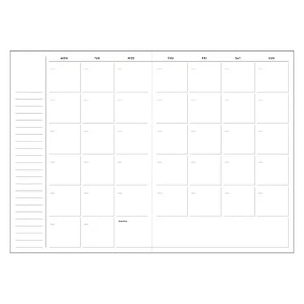 MARK'S Log Diary Date-free Weekly Planner inside weekly monthly