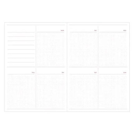 MARK'S Log Diary Date-free Weekly Planner inside weekly