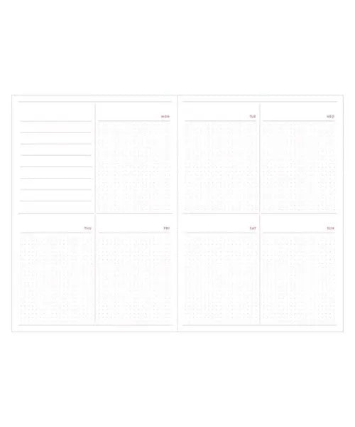 MARK'S Log Diary Date-free Weekly Planner inside weekly