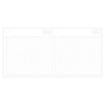 MARK'S Life Log Diary funlog Date-free Daily Pocket Square inside