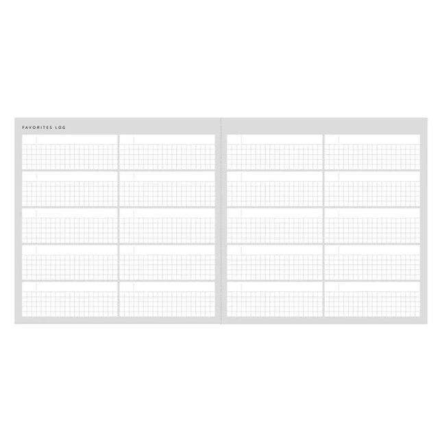 MARK'S Life Log Diary funlog Date-free Daily Pocket Square inside
