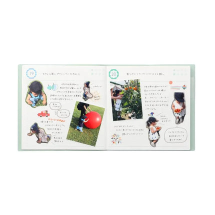 MARK'S Life Log Diary funlog Date-free Daily Pocket Square inside example