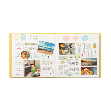 MARK'S Life Log Diary funlog Date-free Daily Pocket Square inside example