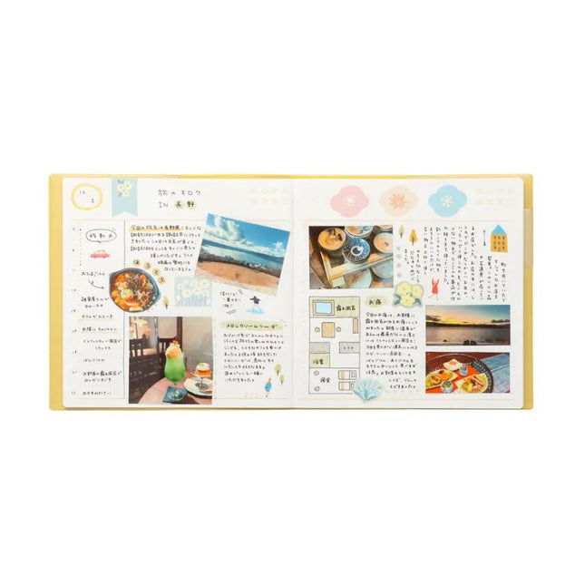 MARK'S Life Log Diary funlog Date-free Daily Pocket Square inside example