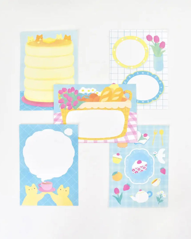 PAPIER PLATZ x Miyashita Nodoka Otegaru Memo Pad Tea Time