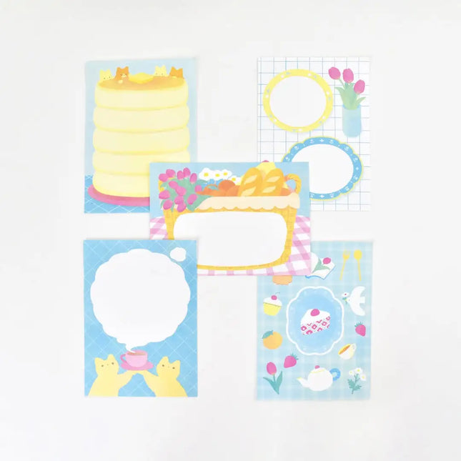 PAPIER PLATZ x Miyashita Nodoka Otegaru Memo Pad Tea Time