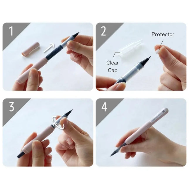 KURETAKE ZIG Letter Pen Cocoiro Extra Fine Refill How To