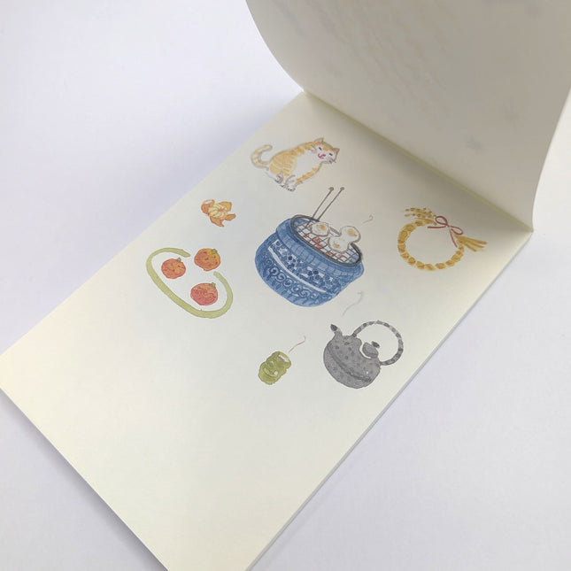 RYURYU Seasonal Postcard Memo inside