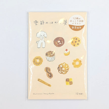 RYURYU Seasonal Postcard Memo biscuits