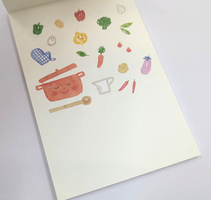 RYURYU Seasonal Postcard Memo biscuits back