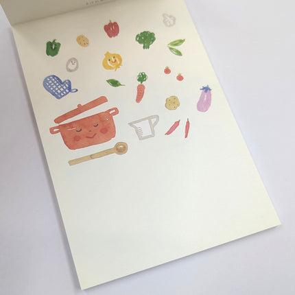 RYURYU Seasonal Postcard Memo biscuits back