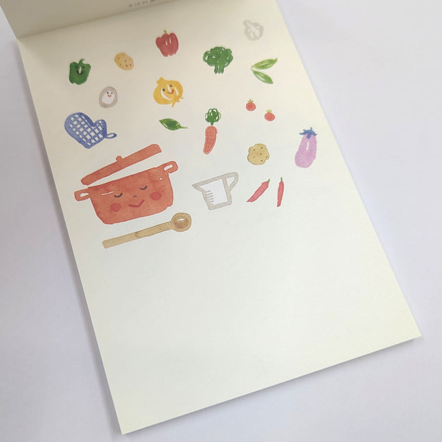 RYURYU Seasonal Postcard Memo biscuits back