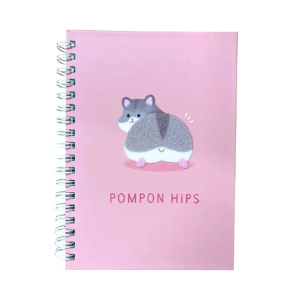 MINDWAVE Pompon Hips Hamster Hardcover Ringed Note B6