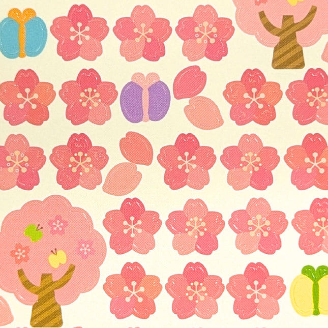 RYURYU Circle Seals - Spring Sakura Close up