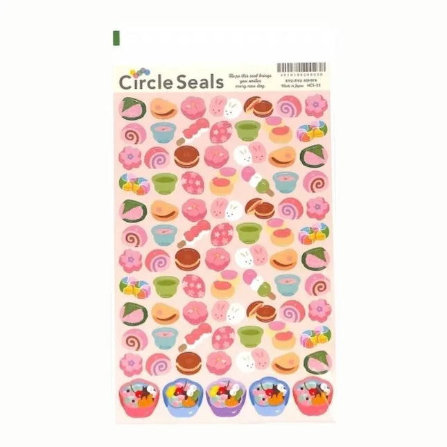 RYURYU Circle Seals - Spring Sweets