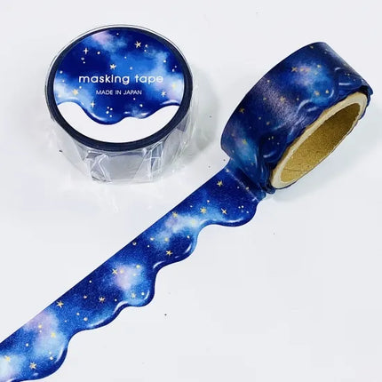 MIND WAVE Die Cut Masking Tape18mm - Starry Sky