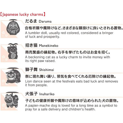 MIDORI Etching Clips - Japanese Lucky Charms