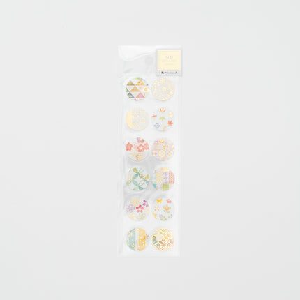 NB Gold Foil Sticker Sheet - Modern Japanese Motif
