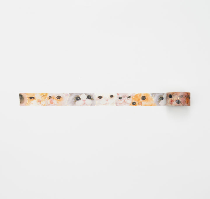 BGM foil masking tape Face of Cat