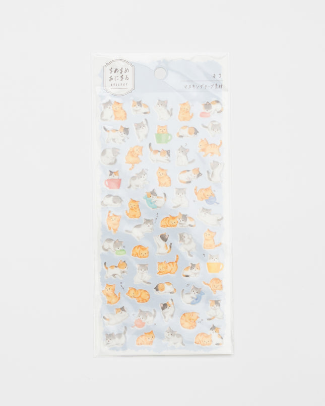 MIND WAVE Mame-Mame Sticker (Cat)
