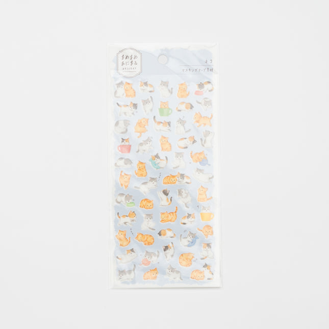 MIND WAVE Mame-Mame Sticker (Cat)