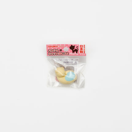 IWAKO Sleepy Cat Blue Eraser