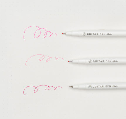 TERANISHI CHEMICAL Guitar Pen Petit 3 Colors Set Pink pen test