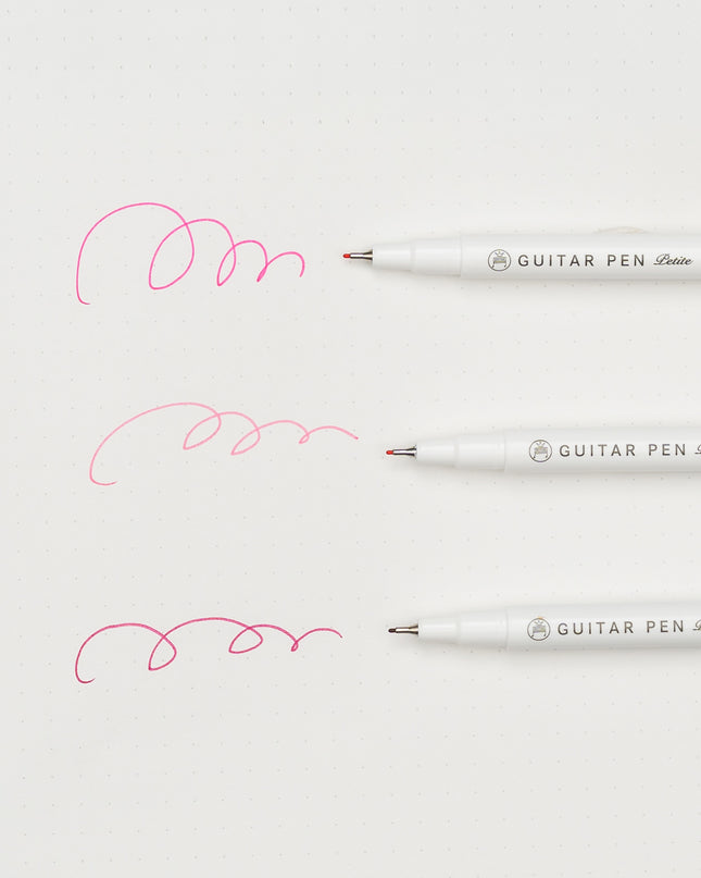TERANISHI CHEMICAL Guitar Pen Petit 3 Colors Set Pink pen test