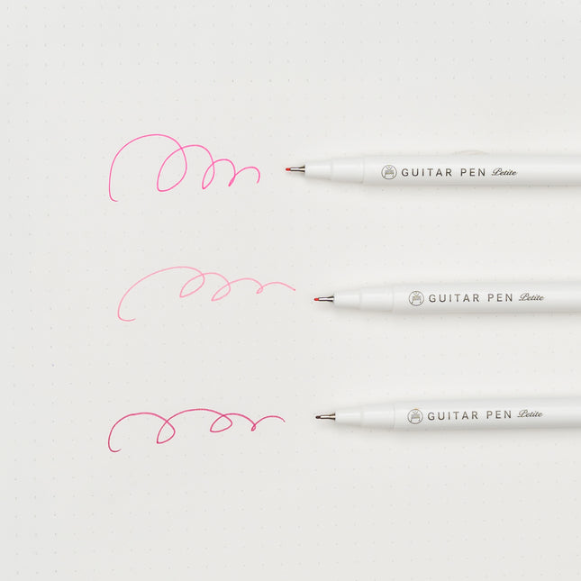 TERANISHI CHEMICAL Guitar Pen Petit 3 Colors Set Pink pen test