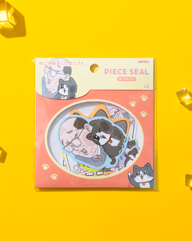 An Old Man Reincarnated as a Cat Sticker From Sunstar Stationery