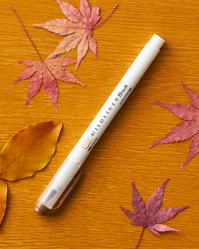 Mildliner Brush Mild Brown Color From ZEBRA