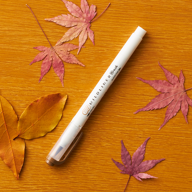 Mildliner Brush Mild Brown Color From ZEBRA