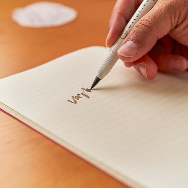 Mildliner Brush Mild Brown Color From ZEBRA