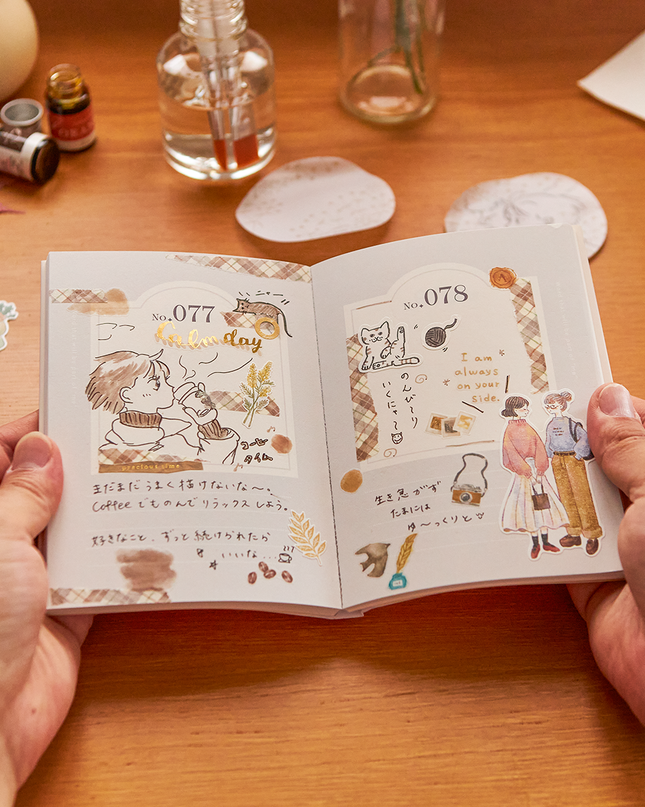 journaling with Words make me notebook From Iroha