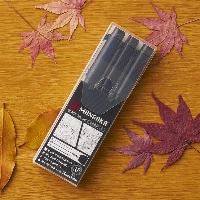 ZIG CARTOONIST MANGAKA BLACK3VⅡ From Kuretake